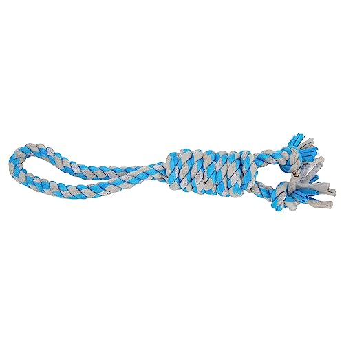 Naroote Große Hundeseilspielzeuge, Interaktives Hundeseil-Kauspielzeug, Lustiges Zahnfleischmassagegerät für den Innenbereich (Blau) von Naroote