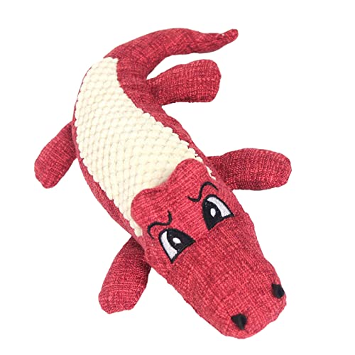 Naroote Haustier-Beißring-Spielzeug, Buntes Hunde-Kauspielzeug in Tierform für die Tierhandlung zu Hause (Rosenrot) von Naroote