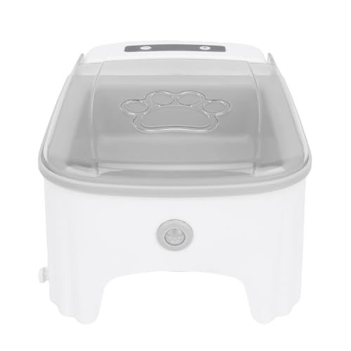 Naroote Haustiernahrung, Lebensmittelqualität Material Automatische Katzenfuttermittelstaubdicht für Katzenhund (Grey) von Naroote
