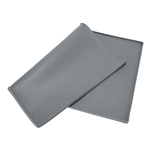 Naroote Hundefuttermatte, Tischset für Haustiere, Erhöhter Rand, Spülmaschinenfest, rutschfest für Wasserfutternapf Naroote Hundefuttermatte, Tischset für Haustiere, Erhöhter Rand, Spülmaschinenfest, rutschfest für Wasserfutternapf von Naroote