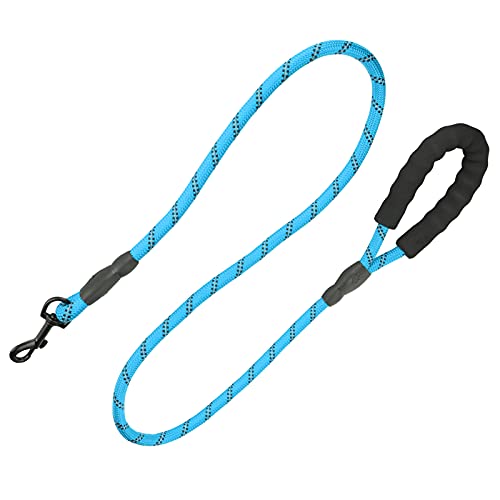 Naroote Hundeleine, Langlebige Leine für Nylontiere. 1,5 Meter Zum Gehen für Mittelgroße und Große Hunde (Blue) von Naroote