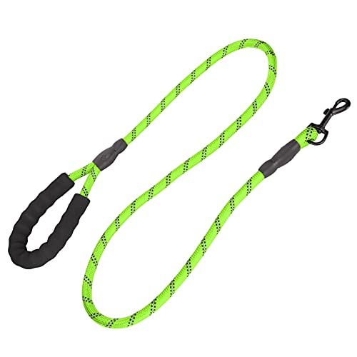 Naroote Hundeleine, Langlebige Leine für Nylontiere. 1,5 Meter Zum Gehen für Mittelgroße und Große Hunde (Green) von Naroote