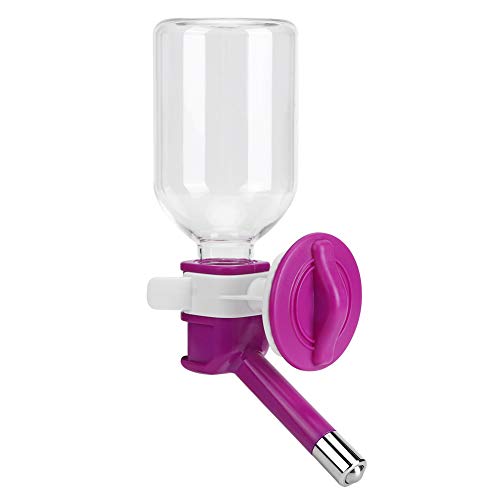 Naroote Hundwasserflasche, Kaninchen Wasserflasche Auto Fütterung Kiste Wasserflasche Haustier Wassertrinker mit Wasserspeicher Flasche Hund Wasser Schüssel Spender für Katzen, Hamster, Kaninchen, von Naroote