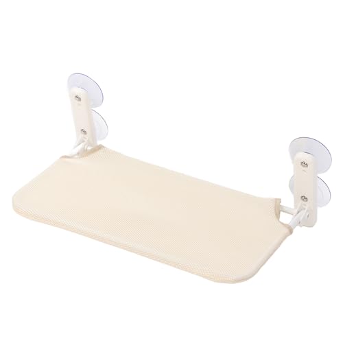 Naroote Katzenfenster Hängematte, Fester Rahmen Bequemer Katzenfensterbett Stabile Stütze für Haustiere (Beige) von Naroote