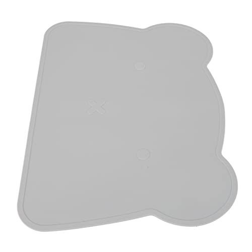 Naroote Kleinkind -Taschen für Esstisch, Tischematen Tragen Form Anti Slip Weiches Elastisches Silikon 14.4x10.4 Zoll (Grey) von Naroote