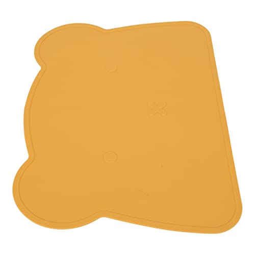 Naroote Kleinkind -Taschen für Esstisch, Tischematen Tragen Form Anti Slip Weiches Elastisches Silikon 14.4x10.4 Zoll (Yellow) von Naroote