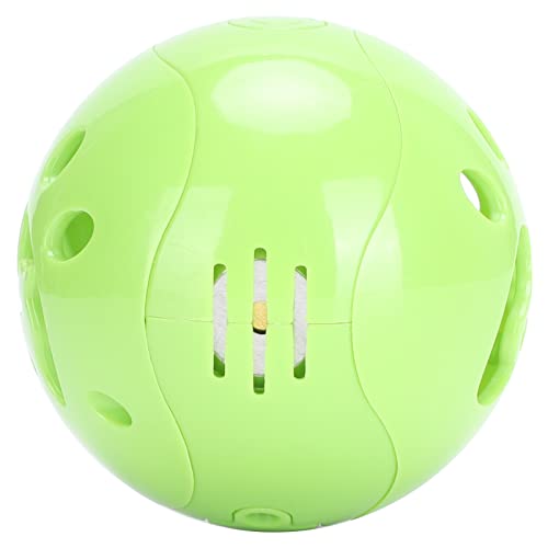 Naroote Kugel mit Spielzeug Ziehen, Interaktive mit Ballkugel mit Schallköder mit Glocken für Katzen (Green) von Naroote