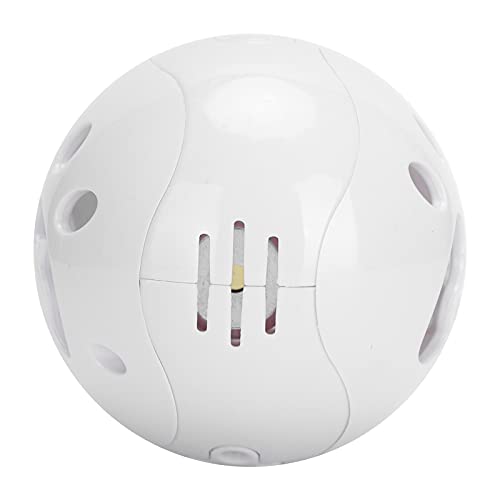 Naroote Kugel mit Spielzeug Ziehen, Interaktive mit Ballkugel mit Schallköder mit Glocken für Katzen (White) von Naroote