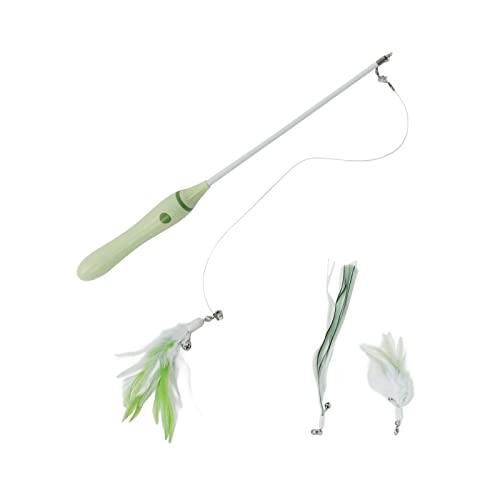 Naroote LED Rotes Licht Lustiger Katzenstick, Lustiger Katzenstick Interaktiv für Haustierkatzen (Green) von Naroote