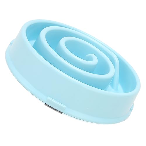 Naroote Langsame Feeder Dog Bowl, Gewinde Verhindern das Ersticken Leicht Reinigungshundschale für Haustierversorgungen Angemessen (Blue) von Naroote