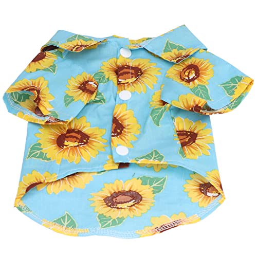 Naroote Nette Hundemäle, Modische Sonnenblume mit Einem Tierdruck (L) von Naroote