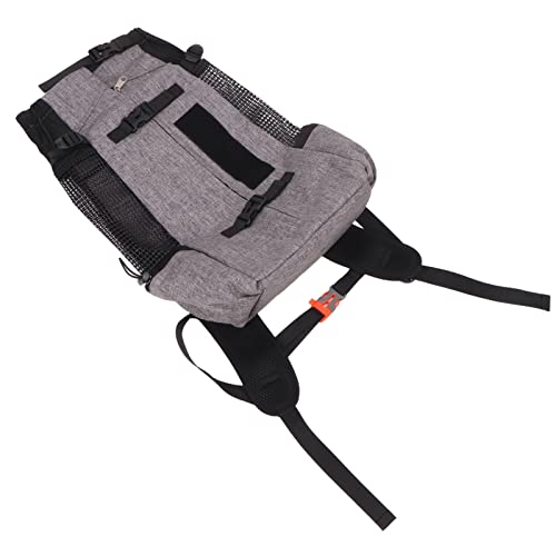 Naroote Pet Backpack Leichter Hundetragerucksack mit Reflexstreifen für das Radfahren Im Freien (Grau) von Naroote