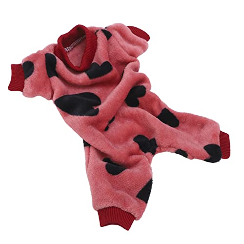 Naroote Pet Pyjama, Schwarze Hundemonster + Weiches Logisches Rosa für Hundehunde (S) von Naroote