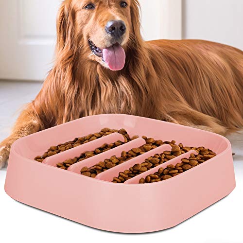 Naroote Plastik -Fütterungsschüssel, eine Verbrennungsschale in Haustier, Langsame Schüssel für Tiere, Lieferung für Haustiere für Einen Katzenfutter für eine Katze (PINK) von Naroote