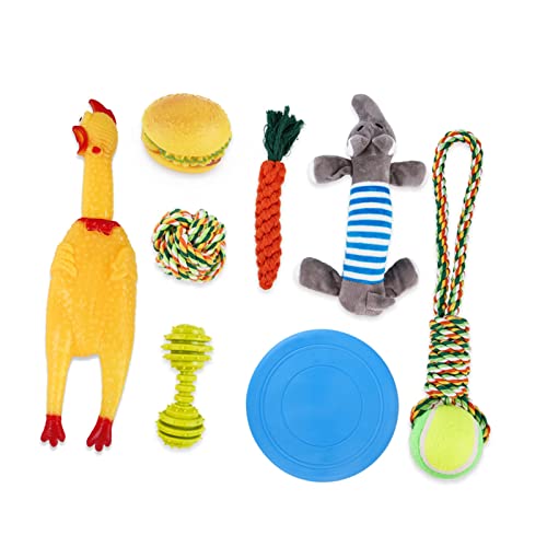 Naroote Plüschspielzeug für Hunde, 8pcs Stressabbau für Einen Hund mit Einem Molarenspielzeug Draußen Naroote Plüschspielzeug für Hunde, 8pcs Stressabbau für Einen Hund mit Einem Molarenspielzeug Draußen von Naroote