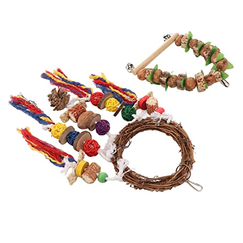 Naroote Spielzeug mit Einem Bissen, Hängenden Hölzernen Baumwollblock Bunte Liner Safe Papuga Papuga Kaut und Klettern, um zu Klettern Naroote Spielzeug mit Einem Bissen, Hängenden Hölzernen Baumwollblock Bunte Liner Safe Papuga Papuga Kaut und Klettern, um zu Klettern von Naroote