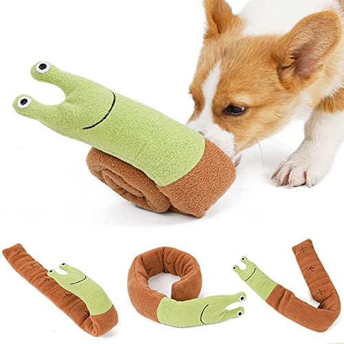 Naroote Welpen-Kauspielzeug, Bequemes Hunde-Zerrspielzeug-Fleece für das Training (Schneckendesign) von Naroote