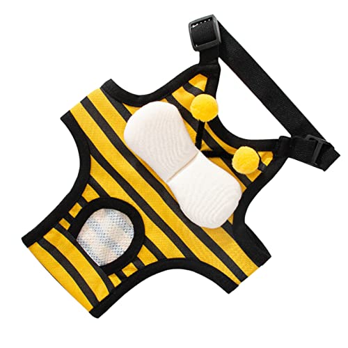 Welpen-Unterwäsche-Windel, Hündin, Hygiene-Höschen, Waschbar, Niedlich, Wiederverwendbar, Atmungsaktiv mit Hosenträgern für den Sommer (S (Empfohlenes Gewicht 0,5–3,5 kg / von Naroote