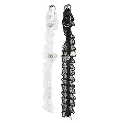 Perlen-Katzenhalsband, Perlenhalsband für Hunde, Hundehalsband, Yorkie-Mädchen, Kleidung, Kostüm, Outfits, Zubehör, 2 Stück, Spitze, Hochzeitskleid, Festivals, Dekoration für Perlen-Katzenhalsband, Perlenhalsband für Hunde, Hundehalsband, Yorkie-Mädchen, Kleidung, Kostüm, Outfits, Zubehör, 2 Stück, Spitze, Hochzeitskleid, Festivals, Dekoration für von Naroote