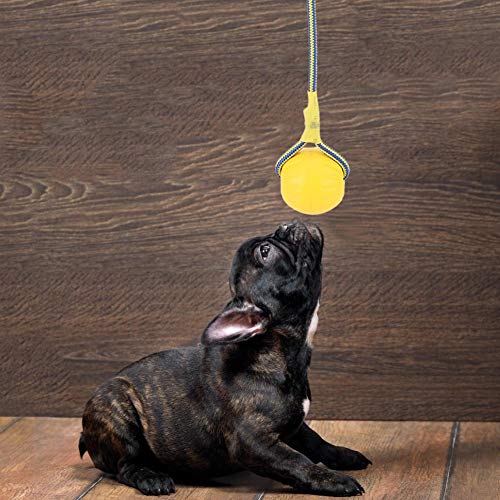 Tragbares Eva-Material Gelb 6 cm rotes Hundeballspielzeug, Biss Haustiere Hundeballspielzeug, für Hundehundespielzeug Pet Interactive(Yellow) von Naroote