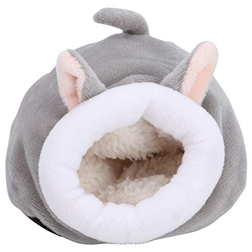 Warmes Haustier-Schlafnest aus Baumwolle, warmes, hochwertiges Igelnest, langlebiges Mini-Schlafnest mit weichem Touch für die Heimtierhandlung(Gray Baby) von Naroote