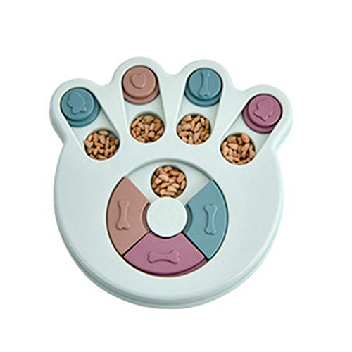 Futternapf für Hunde und Katzen, Puzzle-Napf für langsame Fütterung, interaktiv, stoppt Blähungen, Blau von NashaFeiLi