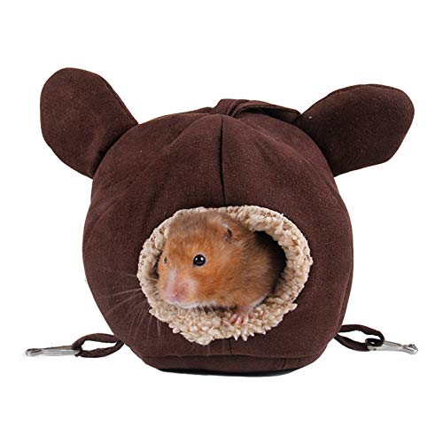 Kleines Haustier-Nest für den Winter, warmes Haus, Hamster, Hängematte, waschbar, kleines Haustierbett für Igel, Chinchilla von NashaFeiLi