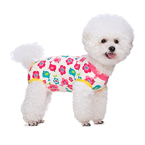 NashaFeiLi Genesungsanzug für Hunde mit E-Halsband für Katzen, für kleine und mittelgroße Hunde (XL, Pink) von NashaFeiLi