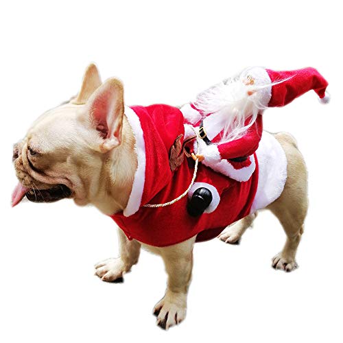 NashaFeiLi Haustier-Kostüm für Weihnachten, warm, für kleine und mittelgroße Hunde von NashaFeiLi