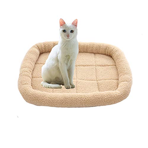 NashaFeiLi Haustierbett, warme Schlafmatte für Hunde und Katzen bei kaltem Wetter, waschbare Matte für Katzenhaus von NashaFeiLi