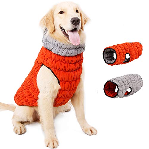 NashaFeiLi Haustierjacke, für den Winter, wendbar, warm, elastisch, haarfrei, Weste für kleine und mittelgroße Hunde von NashaFeiLi