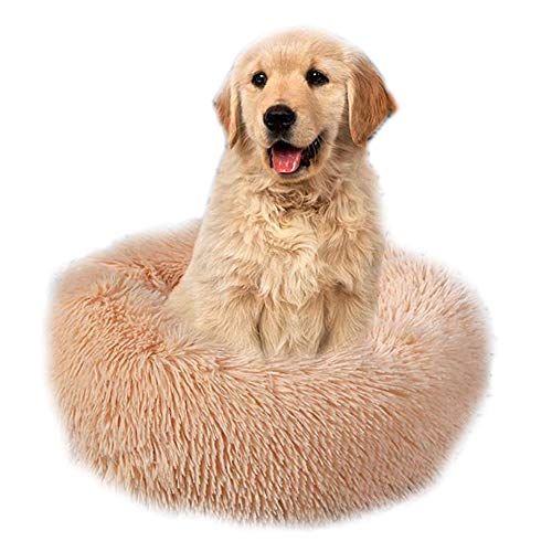 NashaFeiLi Rundes Haustierbett für den Winter, warm, Plüsch Nest für kleine und mittelgroße Hunde von NashaFeiLi