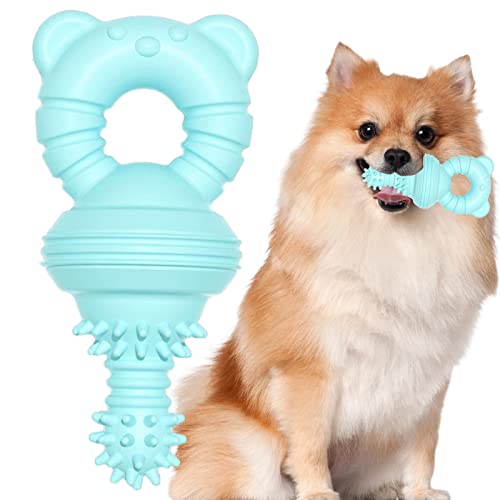 Nasoalne Hundekauspielzeug für Welpen - Schnullerform aus TPR-Gummi mit Widerhaken, unzerstörbares Hundespielzeug - Toughest Natural TRP Dog Interaktives Hundespielzeug, Zahnreinigungs-Kauartikel von Nasoalne