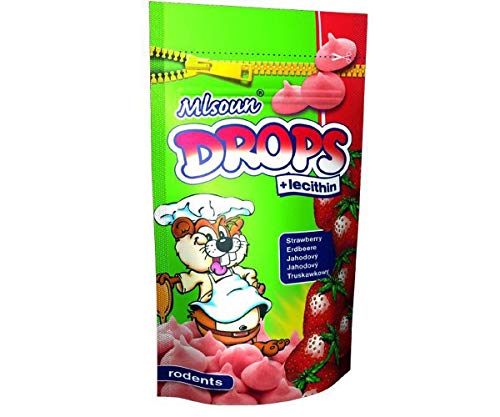 Sweet Tooth-Drops Für Nager 75g Strawberry, Sweet Tooth, Gumdrops, Nagetiere von Natalis