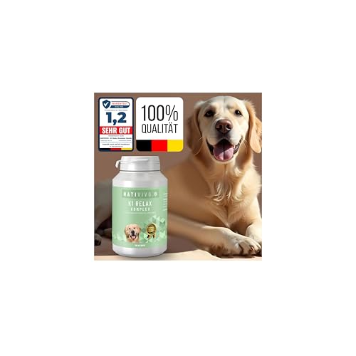 NatiVivo Premium Hunde K1 Relax Komplex Pulver Beruhigungsmittel hochdosiert inklusive Baldrian. Relaxt durch den Alltag! Entspannungs- & Anti-Stressmittel für Hunde NatiVivo Premium Hunde K1 Relax Komplex Pulver Beruhigungsmittel hochdosiert inklusive Baldrian. Relaxt durch den Alltag! Entspannungs- & Anti-Stressmittel für Hunde von NatiVivo
