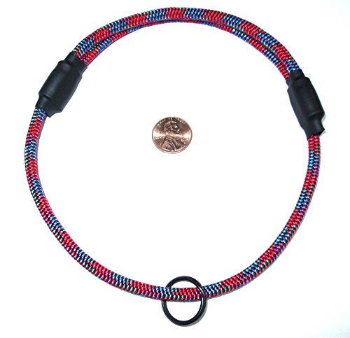 National Leash Hundehalsband, dünn, aus Bergsteigerseil, Größe M, Rot von National Leash