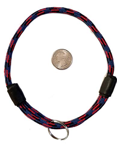 National Leash Thin Mountain Rope Hundehalsband - Racer Red - Medium - The Original Snickers Collar von National Leash