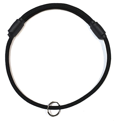 Thin Mountain Rope Hundehalsband – Schwarz – Größe M – Das Original Snickers Halsband von National Leash