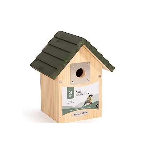 Vogelhaus Holz Nistkasten mit Vogel-ID-Tabelle National Trust von National Trust