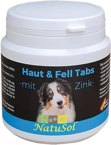 NatuSol Haut & Fell Tabs - mit Zink für Hunde von NatuSol