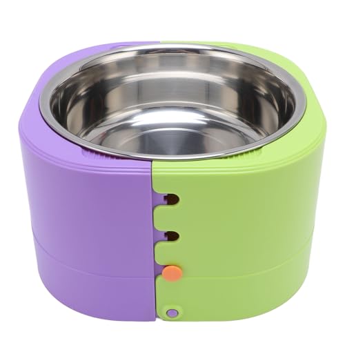 Natudeco Verstellbare Höhe Pet Bowl, Anti-Slip-Edelstahl-Feeder, leicht zu waschen Hundefutter Wasserbehälter Basis, Nicht-Rutsch-Haustierschale für Hunde Katzen Katzen Natudeco Verstellbare Höhe Pet Bowl, Anti-Slip-Edelstahl-Feeder, leicht zu waschen Hundefutter Wasserbehälter Basis, Nicht-Rutsch-Haustierschale für Hunde Katzen Katzen von Natudeco