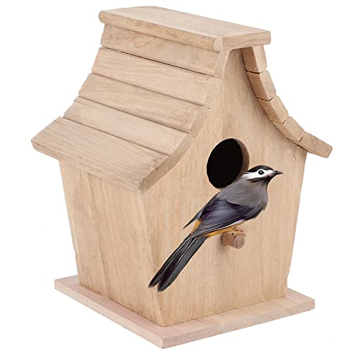 Natudeco Vogelhaus Vogelzuchtbox Holz Vogelnester Käfig Hängende Zuchtbox Vogelhaus Ornamente für Taube Spatz Kolibri Garten Natudeco Vogelhaus Vogelzuchtbox Holz Vogelnester Käfig Hängende Zuchtbox Vogelhaus Ornamente für Taube Spatz Kolibri Garten von Natudeco