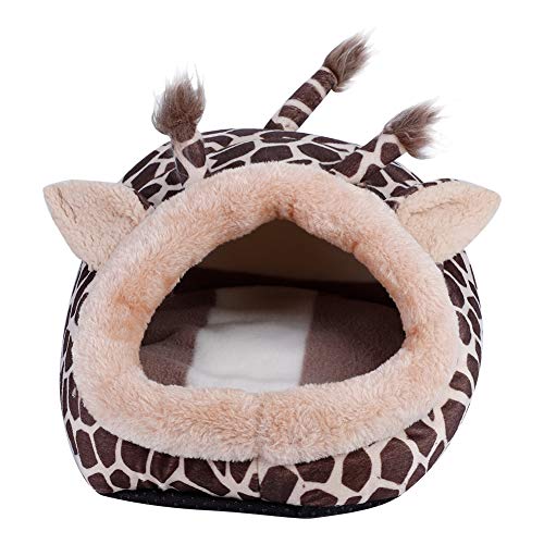Natudeco Warmes Hamsterbett, niedliche Giraffenform, Haustierbettmatte, Mini-Hamster-Plüsch-Hausbett für Hängematte, Hamster, kleine Tiere Natudeco Warmes Hamsterbett, niedliche Giraffenform, Haustierbettmatte, Mini-Hamster-Plüsch-Hausbett für Hängematte, Hamster, kleine Tiere von Natudeco