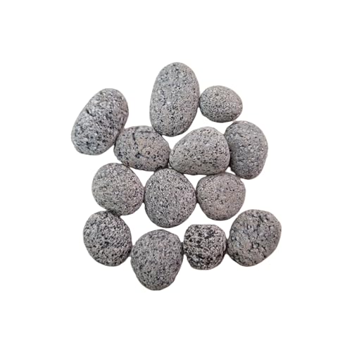 Natunae Zen Pebbles Aquarium Steine 2-3 cm (500 gr), Natursteine Dekoration Schwarze Lava Getrommelte Aquascaping, Terrarium, Nanobecken von Natunae