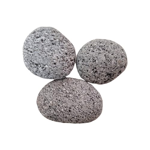 Natunae Zen Pebbles Aquarium Steine 7-10 cm (500 gr), Natursteine Dekoration Schwarze Lava Getrommelte Aquascaping, Terrarium, Nanobecken von Natunae