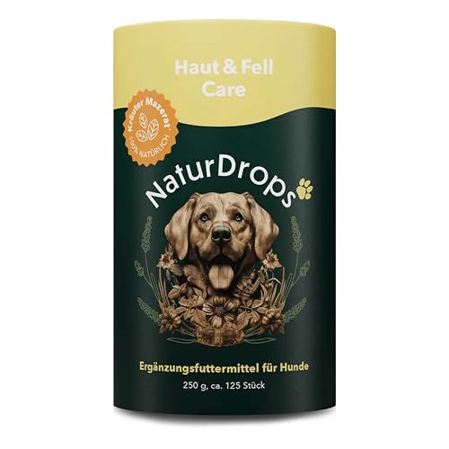 NaturDrops Haut & Fell Care Hundesnacks mit Funktion, 125 Stück, für glänzendes Fell und gesunde Haut, 100% natürlich - 250 g NaturDrops Haut & Fell Care Hundesnacks mit Funktion, 125 Stück, für glänzendes Fell und gesunde Haut, 100% natürlich - 250 g von NaturDrops