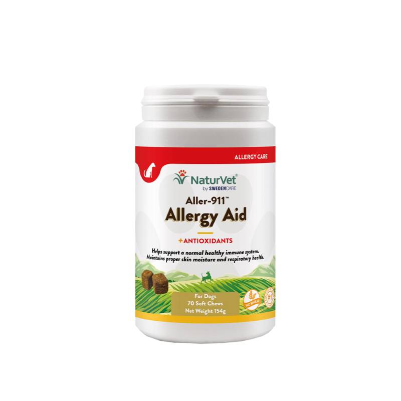 NaturVet Aller-911 Advanced Allergy Aid Snacks - 70 Stück von NaturVet