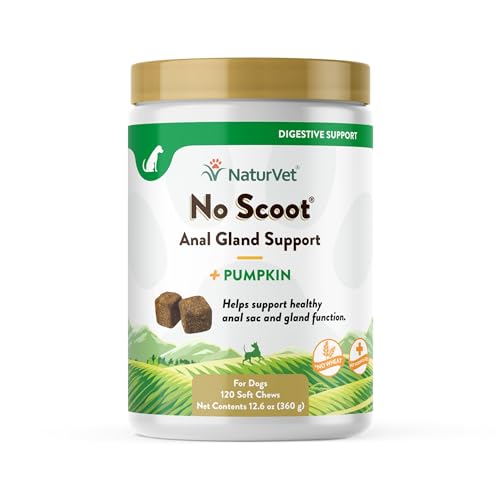 NaturVet No Scoot Plus Pumpkin Soft Chew Support Healthy Bowels for Dogs 120 ct von NaturVet