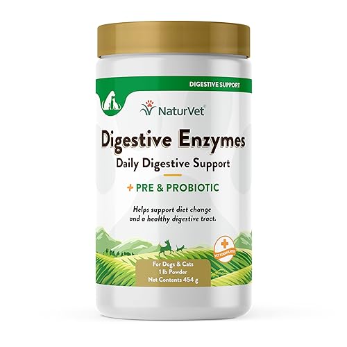 NaturVet Verdauungsenzyme und Probiotika, 453 g von NaturVet