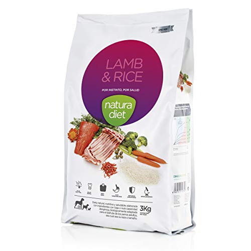 Natura Diet Trockenfutter für Hunde, Lamm und Reis - 3000 g Natura Diet Trockenfutter für Hunde, Lamm und Reis - 3000 g von Natura Diet